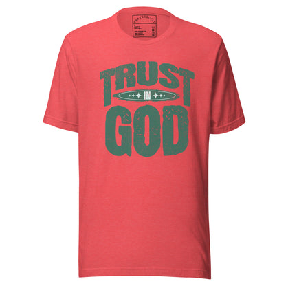 Trust God men's Christian T-shirt with faith-based graphic tee design for everyday wear