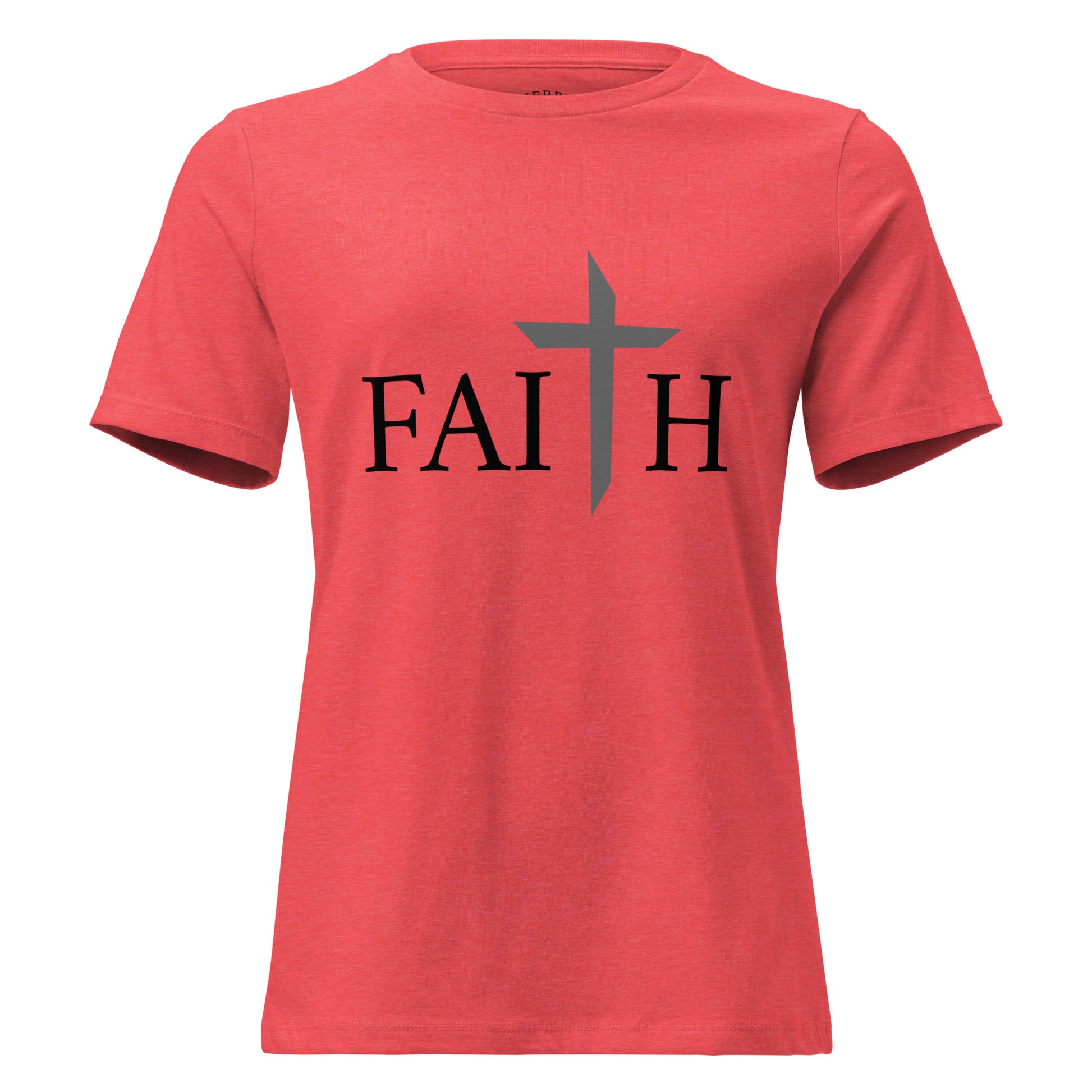 Women's Faith Christian T-Shirt with inspirational graphic, relaxed fit, crew neck, soft cotton fabric